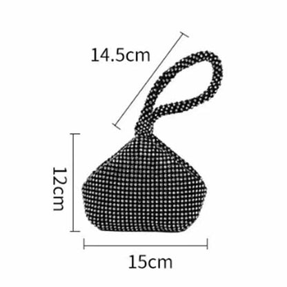 1920s Party Prom Wedding Clutch Rhinestone Evening Bags Sparkly Glitter Purse
