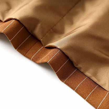 Women Caramel Pantsuit Fitted Blazer + Mid-High Rise Trousers Pantsuit Suit Formal Wear