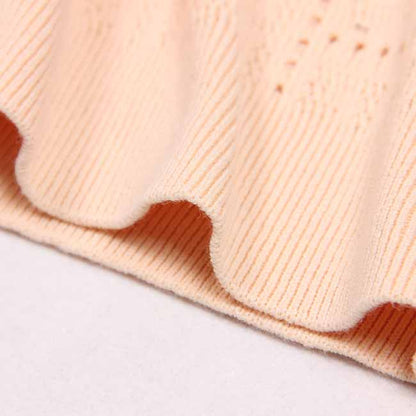 Women's Kniited Crop Top Sleeveless Cropped Sweater Vest