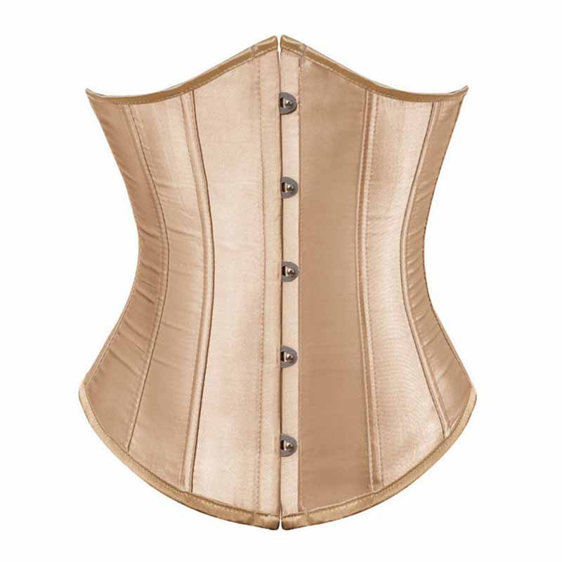 Women's Lace Up Boned Underbust Waist Trainer Corset