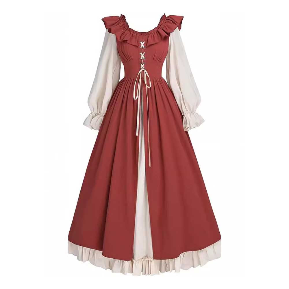 Medieval Dress Vintage Renaissance Irish Gown Carnival Halloween Dress 802