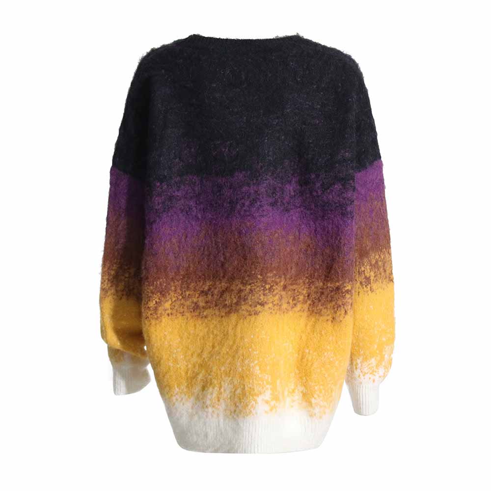 Women's Gradient Color Sweater Long Sleeves Casual Sweater