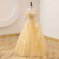 Off-shoulder Wedding Dress Ball Gown Dress Luxurious Quinceanera Dress Handmade