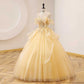 Off-shoulder Wedding Dress Ball Gown Dress Luxurious Quinceanera Dress Handmade