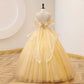 Off-shoulder Wedding Dress Ball Gown Dress Luxurious Quinceanera Dress Handmade