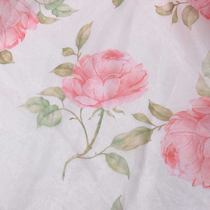 Off The Shoulder Organza Floral Gown Dress