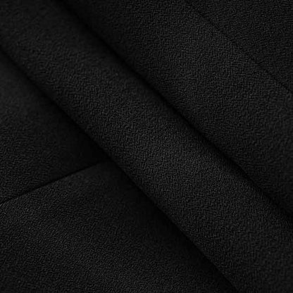 One Button Two-Tone Mini Skirt Suit Black And White Suit