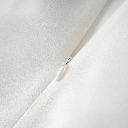 One Button Two-Tone Mini Skirt Suit Black And White Suit