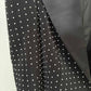 Women's Black Blazer Pearled Skirt 2 Two Piece Set Party Outfit Runway Suit