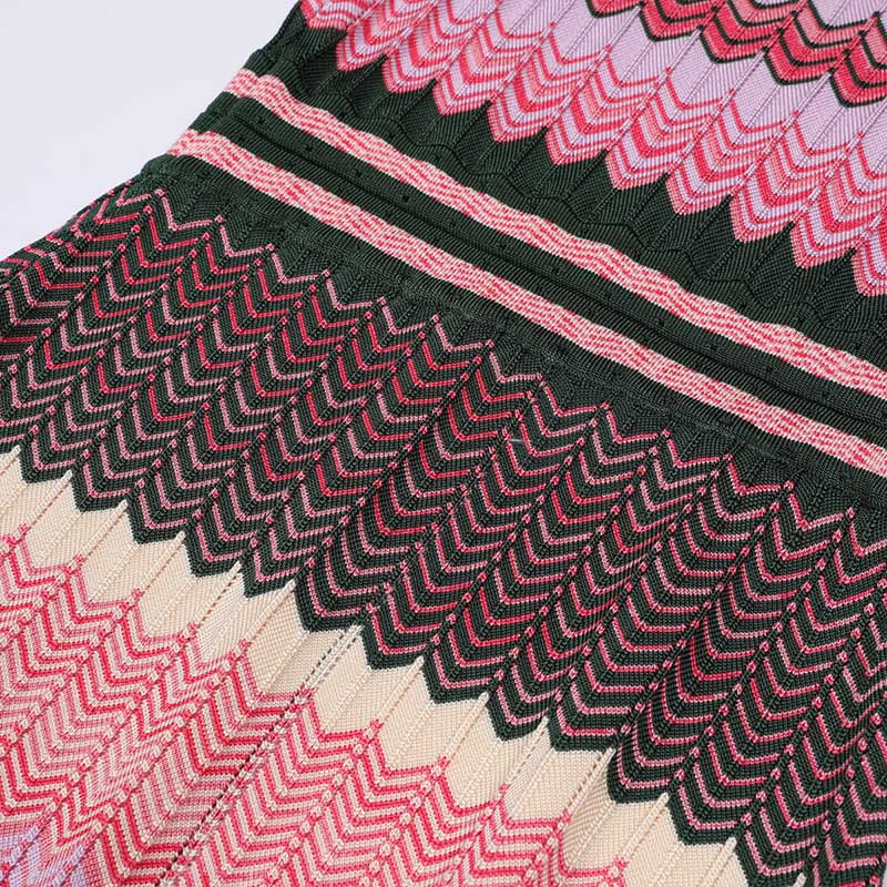 Ribbed knit stripe dresses