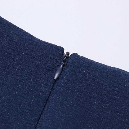 Pleated Square-Neck Ruffles Mini Dress Lotus Sleeves