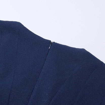 Pleated Square-Neck Ruffles Mini Dress Lotus Sleeves