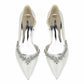 Point Toe Flat Dress Shoes Rhinestones Detail Patent Leather Wedding Shoes