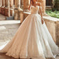 Princess Bridal Dress Stunning Backless Ball Gown Wedding Dress