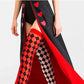 Halloween cosplay Queen of Hearts Alice Wonderland Queen Party Dress