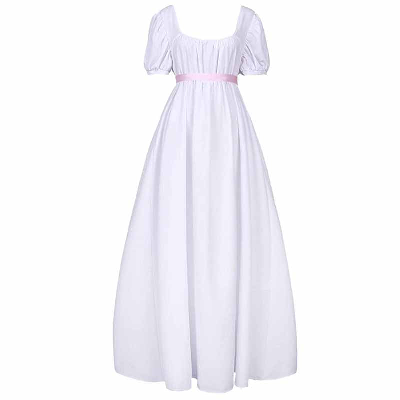 Renaissance Medieval Dress High Waist Maxi Halloween Ren Faire Princess Dress