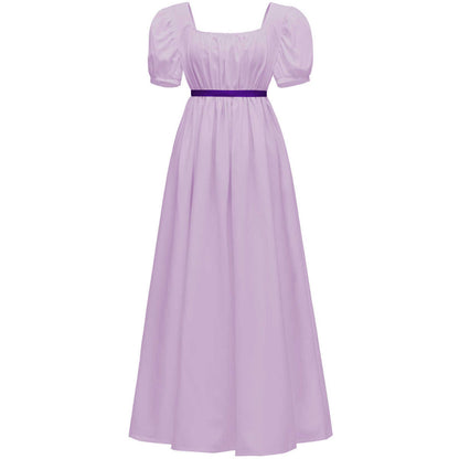 Renaissance Medieval Dress High Waist Maxi Halloween Ren Faire Princess Dress