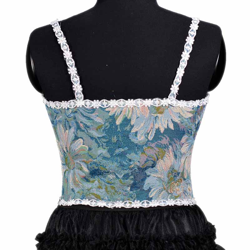 Renaissance Style Corset with Adjustable Lace-up Bustier Camis Top