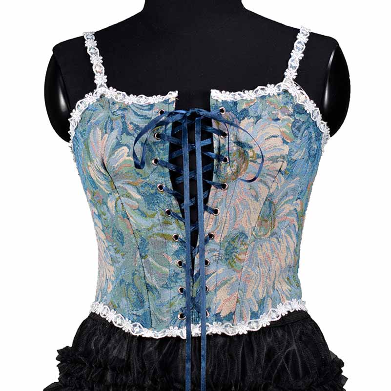 Renaissance Style Corset with Adjustable Lace-up Bustier Camis Top