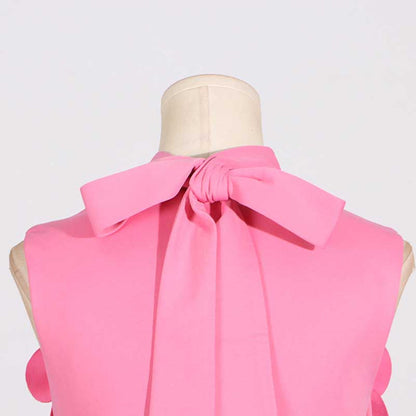 Rose Flower Maxi Dress Sleeveless Quince Gown