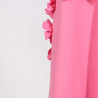 Rose Flower Maxi Dress Sleeveless Quince Gown