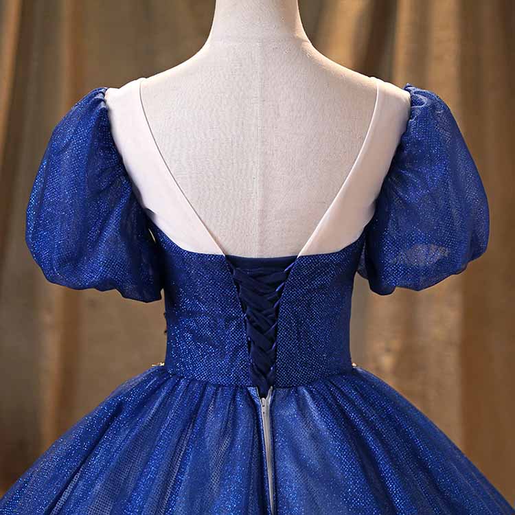 Royal Blue Princess Ball Gown Quinceanera Prom Dress Birthday Party Gowns