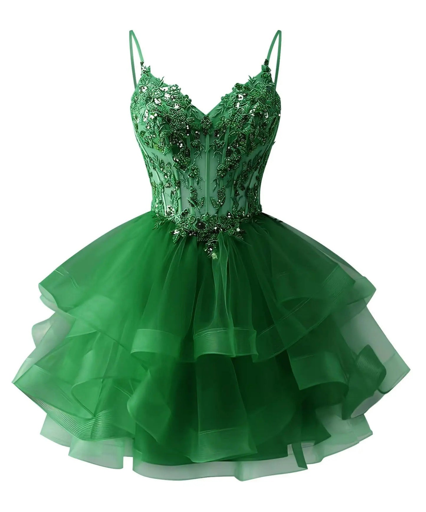 Tulle Homecoming Dress | Vary Color Sequin Embellished Cocktail Party Short Dress