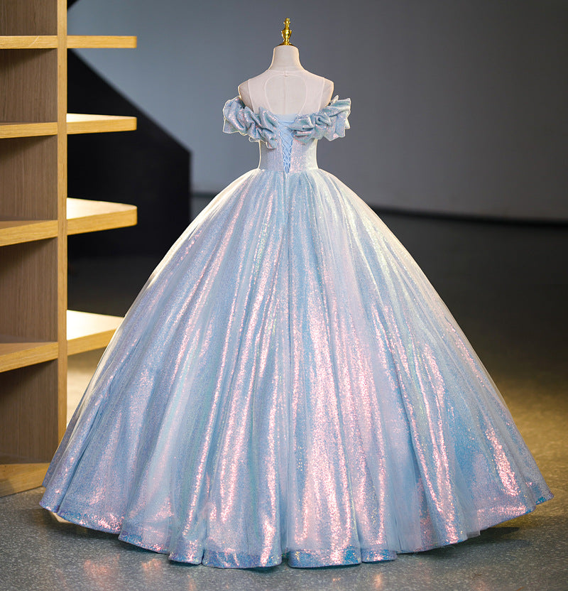 Sequin Quinceanera Dresses Cinderella Blue Ball Gown Prom Dresses SD Dresscode & Fashiontrends Sequin Quinceanera Dresses Cinderella Blue Ball Gown Prom Dresses SD Dresscode & Fashiontrends