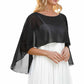 Sheer Shawls Chiffon Capes Wraps For Evening Dresses Soft Wedding Cover Up