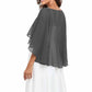 Sheer Shawls Chiffon Capes Wraps For Evening Dresses Soft Wedding Cover Up