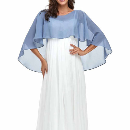 Sheer Shawls Chiffon Capes Wraps For Evening Dresses Soft Wedding Cover Up