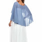 Sheer Shawls Chiffon Capes Wraps For Evening Dresses Soft Wedding Cover Up