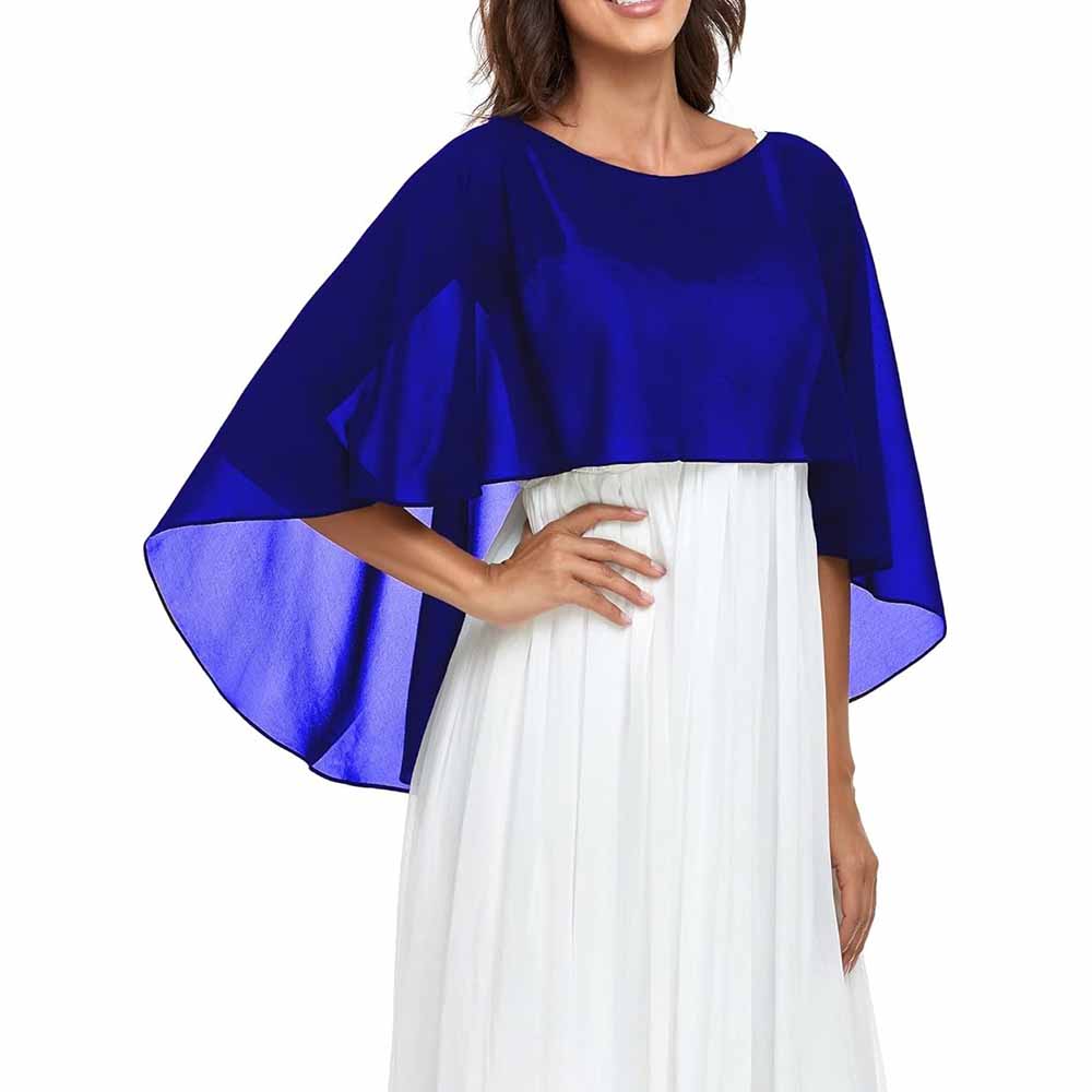 Sheer Shawls Chiffon Capes Wraps For Evening Dresses Soft Wedding Cover Up