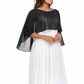 Sheer Shawls Chiffon Capes Wraps For Evening Dresses Soft Wedding Cover Up