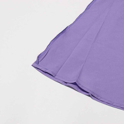 Shirt Collar Two Piece Midi Skirt Suit With Half-Sleeves