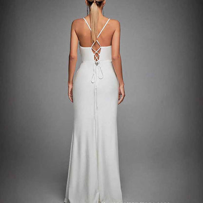 Simple Spaghetti Strap A-Line Prom Dress – Wedding Guest & Bridal Party Dress