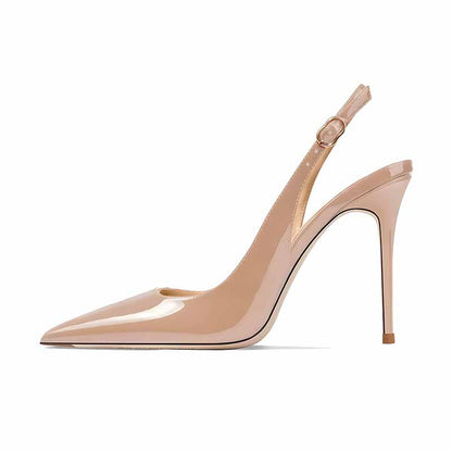Singback 10cm Stiletto Heels - Pointed Toe Pumps for Women