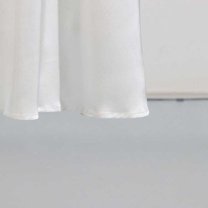 White Pleated Rose-Print Cap Sleeve Midi Dress