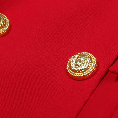 Sleeveless V-Neck Double-Breasted Short A-Line Dresses