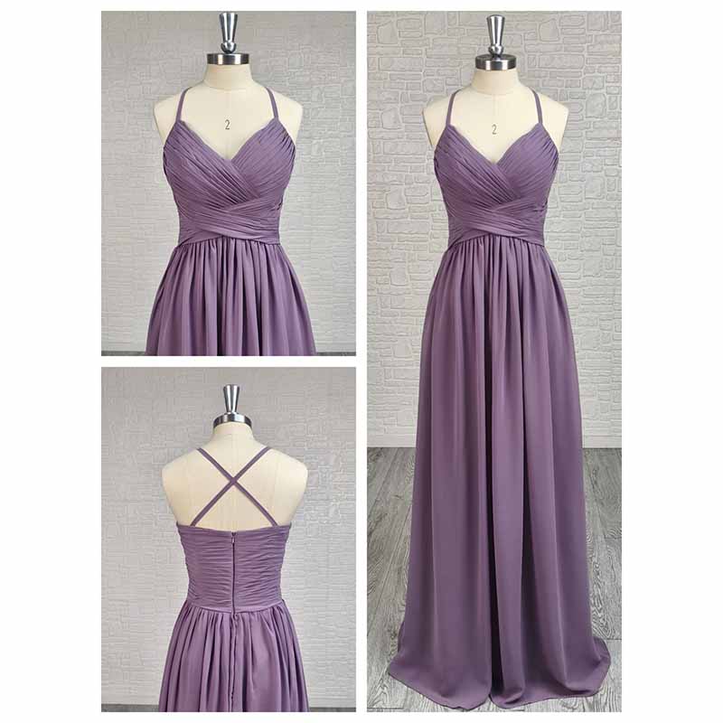 Spaghetti Strap A-Line Bridesmaid Dress – Wedding Guest & Bridal Party Dress
