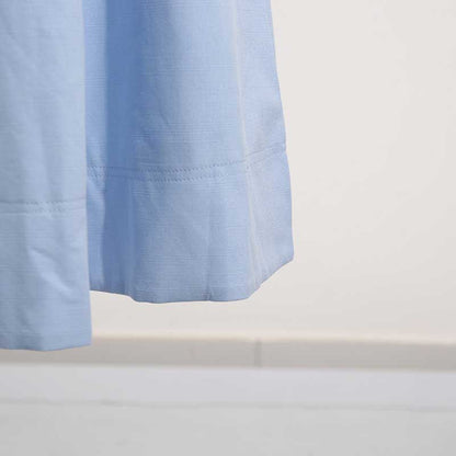 Square-Neck Belted Midi Dress