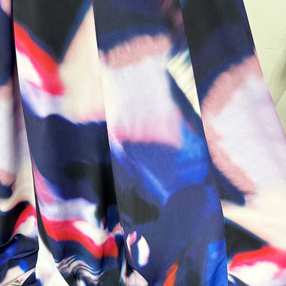 Strapless Floral-Printed Long Dress