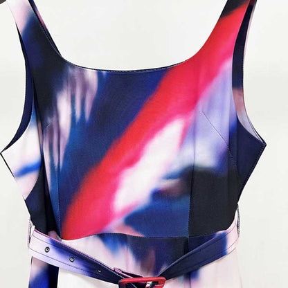 Strapless Floral-Printed Long Dress