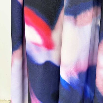 Strapless Floral-Printed Long Dress