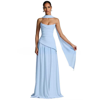 Strapless Prom Gown | Luxury Sleeveless Maxi Dress for Evening Events & Vacation
