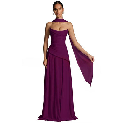 Strapless Prom Gown | Luxury Sleeveless Maxi Dress for Evening Events & Vacation