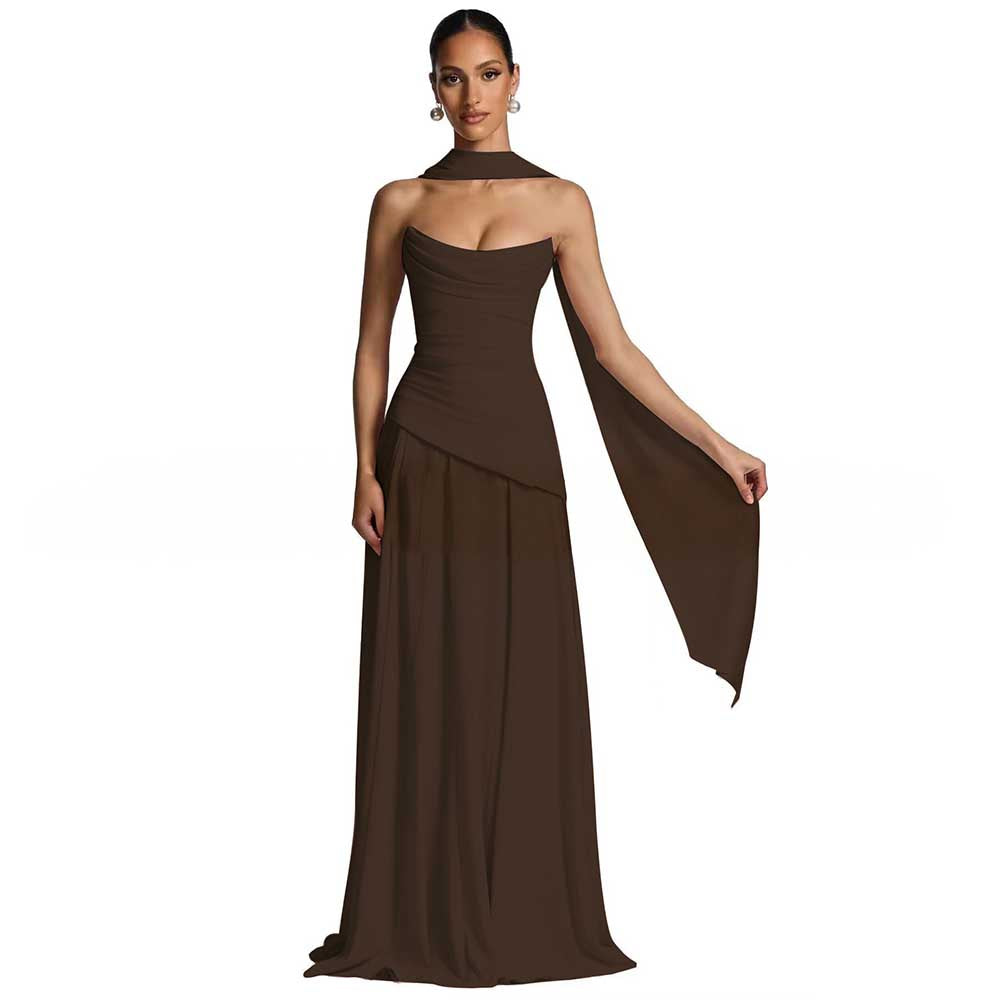 Strapless Prom Gown | Luxury Sleeveless Maxi Dress for Evening Events & Vacation
