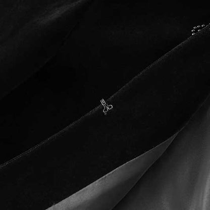 Tailored Velvet Coat+Skirt Set Dark Green Hand-Beaded Mini Skirt Suit