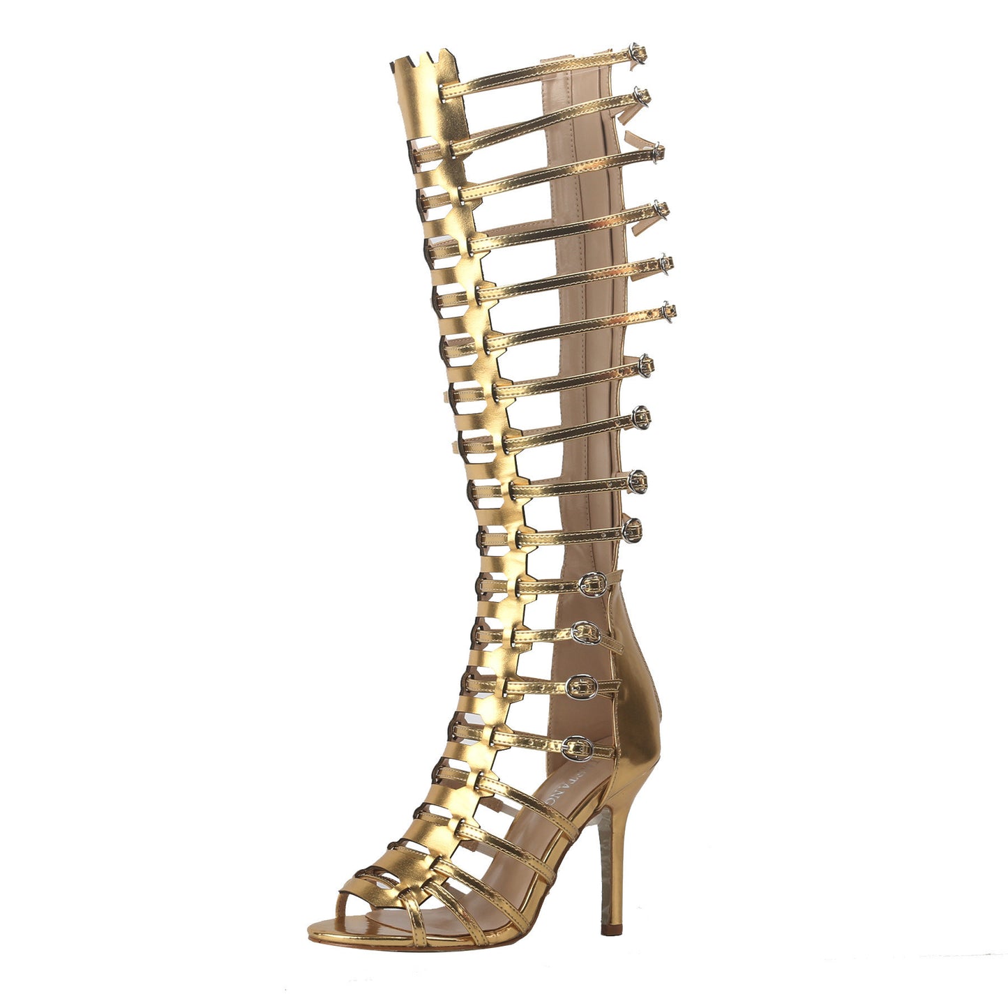Thigh-High Gladiator Stiletto Sandals – Sexy Lace-Up Heels
