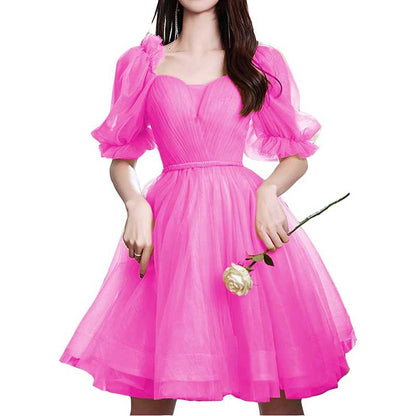 Tulle Homecoming Dresses Teens Short Prom Dress Juniors Cocktail Dress